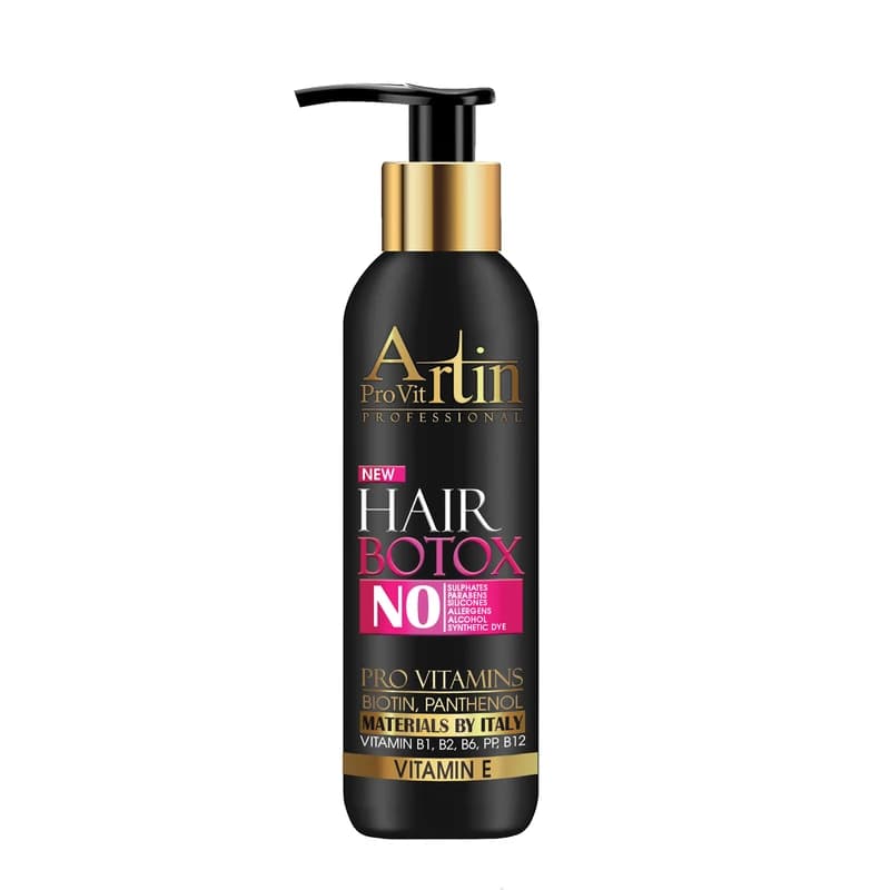 بوتاکس مو آرتین مدل پرو ویتامین ترمیم کننده بالا (بدون آبکشی ) حجم ۲۵۰ میلی لیتر Artin hair botox