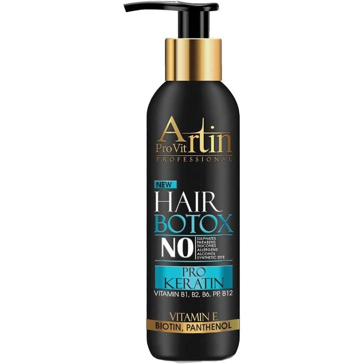 بوتاکس مو آرتین مدل پرو کراتین حجم ۲۵۰ میلی لیتر Artin hair botox — تصویر ۲