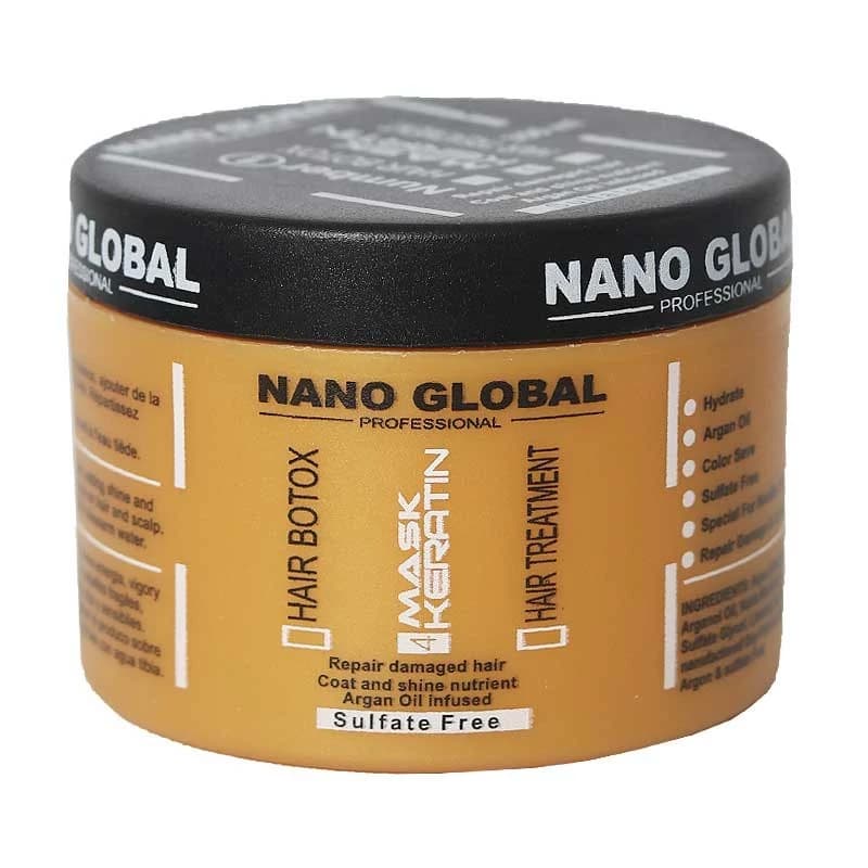 ماسک مو نانوگلوبال مدل کراتینه و ضدریزش حجم 300 میل NANO GLOBAL MASK KERATIN — تصویر ۲
