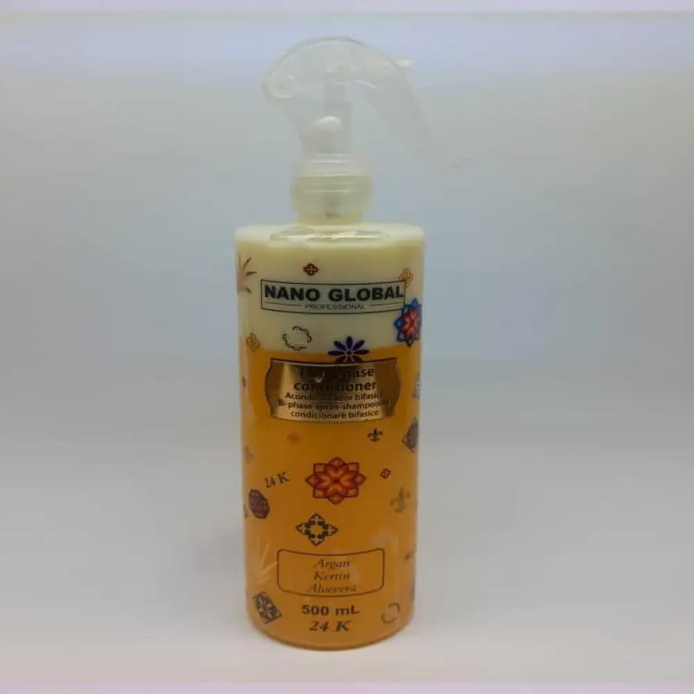 سرم دوفاز مو نانو گلوبال حجم 500 میل hair global
