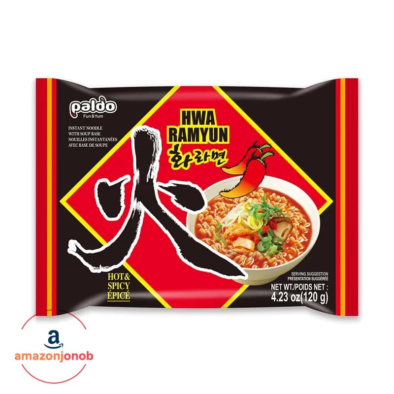 نودل رامیون پالدو Paldo HWA Ramyun وزن 120 گرم — تصویر ۲