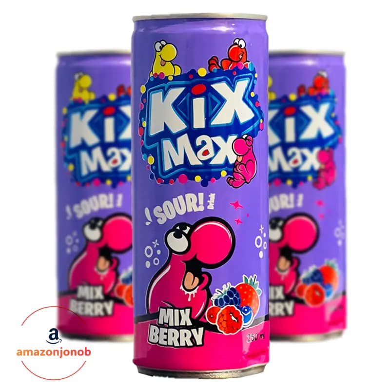 کیکس مکس میکس بری ترش Kix Max حجم 250 میل