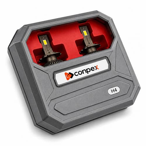 هدلایت کانپکس مدل X6 پایه H4 ( دو عددی با گارانتی) — تصویر ۹