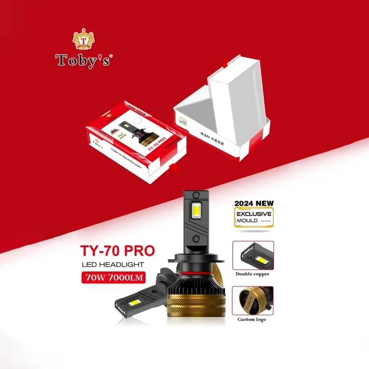 هدلایت توبیز TY-70 PRO پایه H7 (گارانتی تعویض) — تصویر ۲