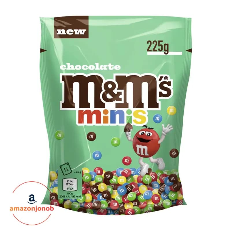 اسمارتیز ام اند ام M&M Minis با مغز شکلات 225 گرم