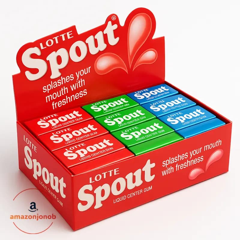 آدامس عسلی اسپوت Spout (اورجینال) کارتن 8 بسته 54 عددی — تصویر ۲