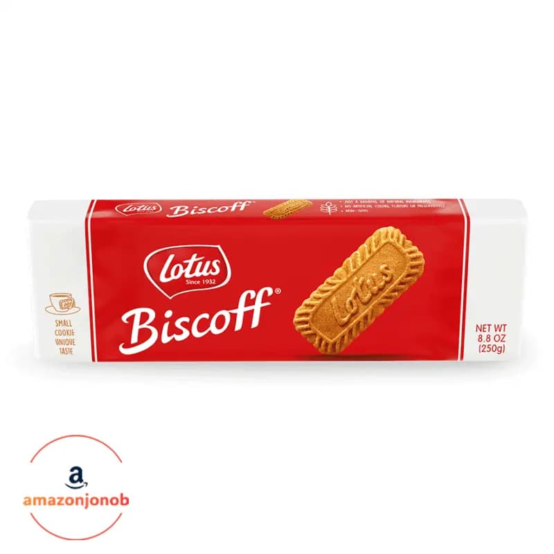 بیسکویت ساده لوتوس ۲۵۰ گرمی Lotus Biscoff (بلژیکی)