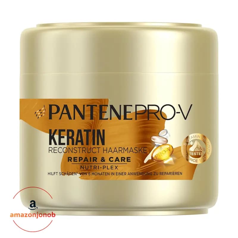 ماسک مو کراتین پنتن Pantene Pro-V مخصوص موهای آسیب دیده (سوییس) — تصویر ۲
