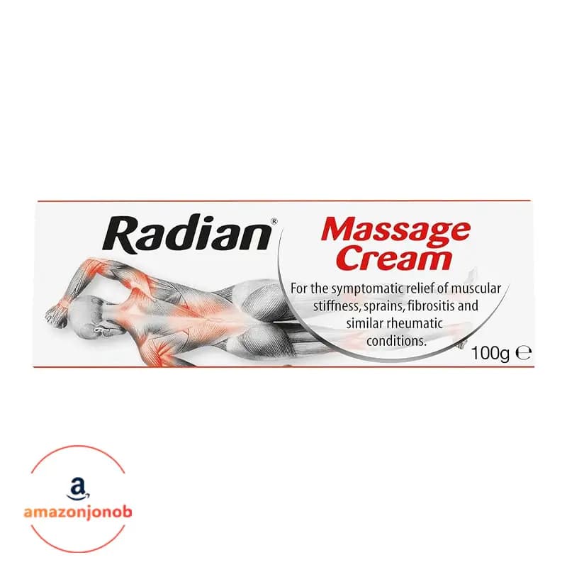 کرم ماساژ رادیان Radian تسکین‌دهنده دردهای عضلانی حجم 100 گرم (اورجینال)