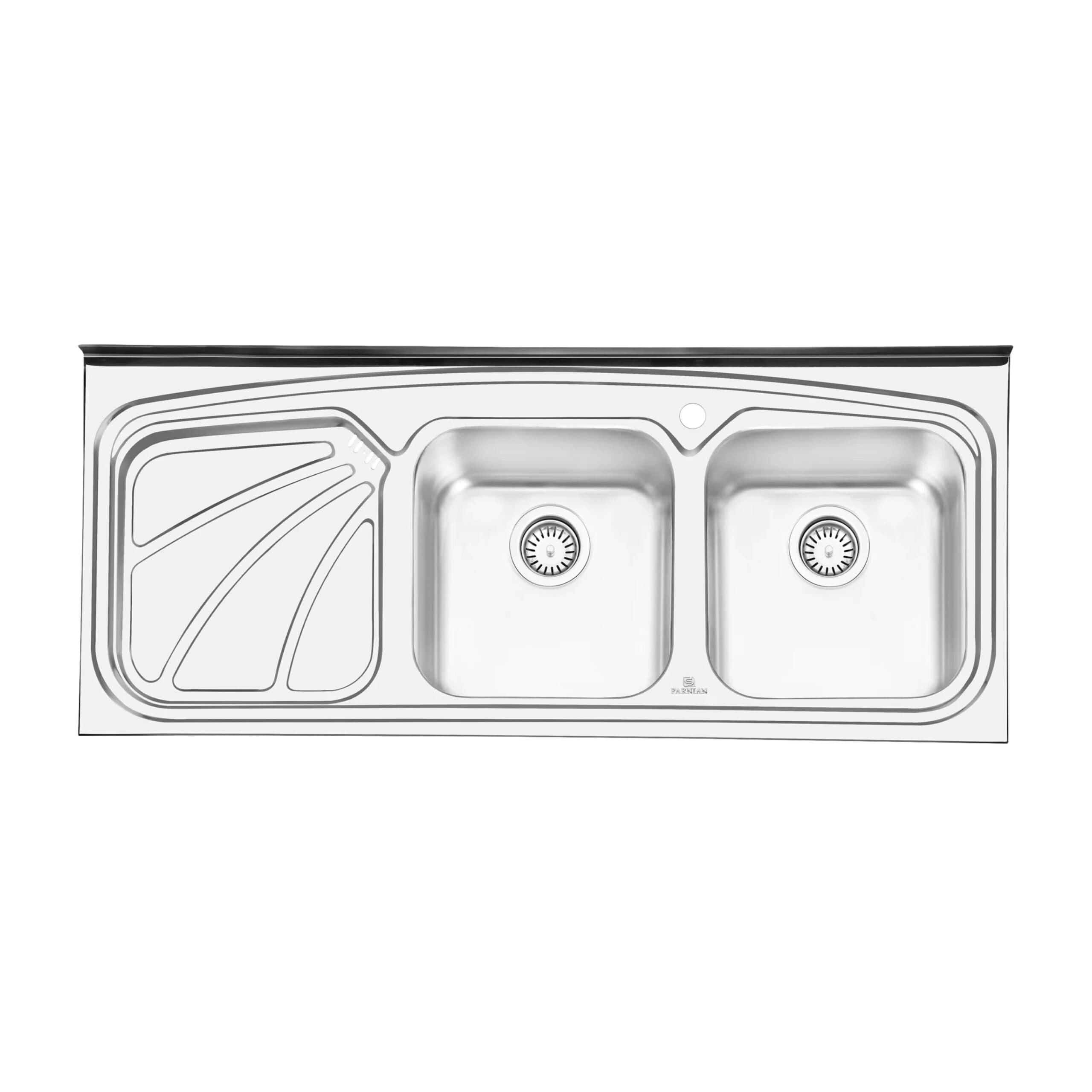 سینک پرنیان استیل 50*120 روکار کد PS 1110 — تصویر ۳