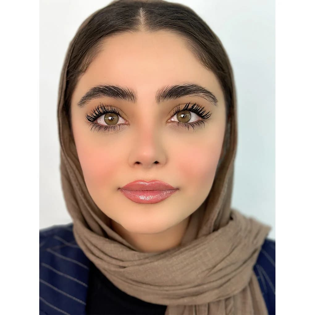 لنز رنگی سبز عسلی دوردار رادین گلد آیس کالر ( ICE COLOR RADIN GOLD)
