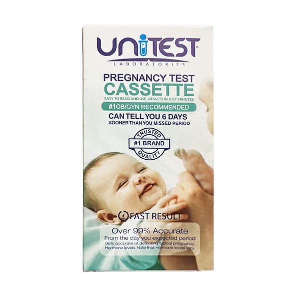 بیبی چک کاسه‌ای UniTEST Pregnancy Test Cassette | پاسخ سریع و دقیق با نتیجه ۲ دقیقه‌ای — تصویر ۳