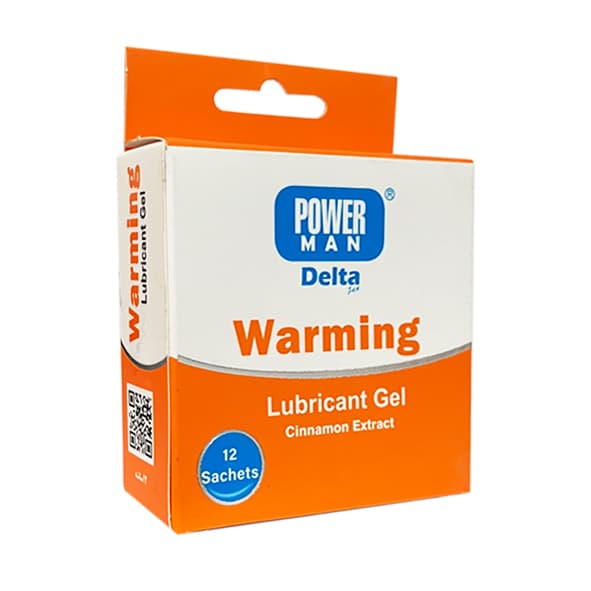 ژل گرمکننده پاورمن دلتا POWER MAN Delta | لوبریکانت دارچین 12 ساشه
