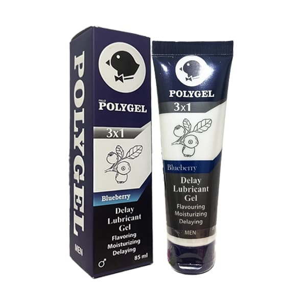 ژل تاخیری پلی ژل بلوبری ۸۵ml | لیدوکائین ۱.۹٪ + رایحه بلوبری — تصویر ۲