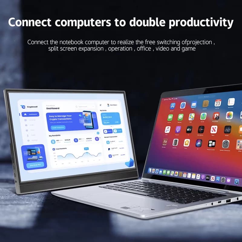 مانیتور لمسی قابل حمل مدل 16FHD-TouchScreen-P سایز 16 اینچ — تصویر ۸