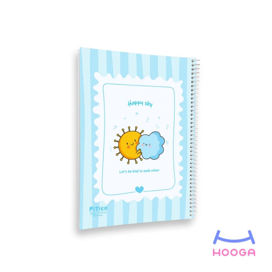 دفتر مشق 80 برگ طرح آسمون