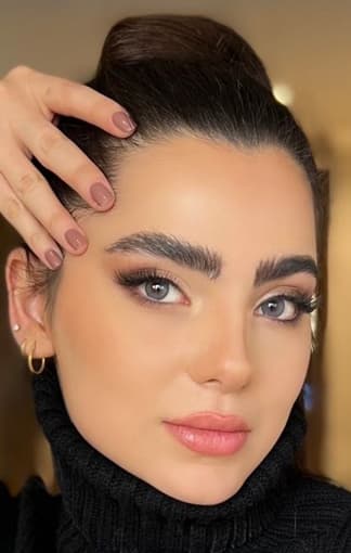 لنز رنگی ایس بلو شیخ (Sheikh Beauty ice blue) — تصویر ۲