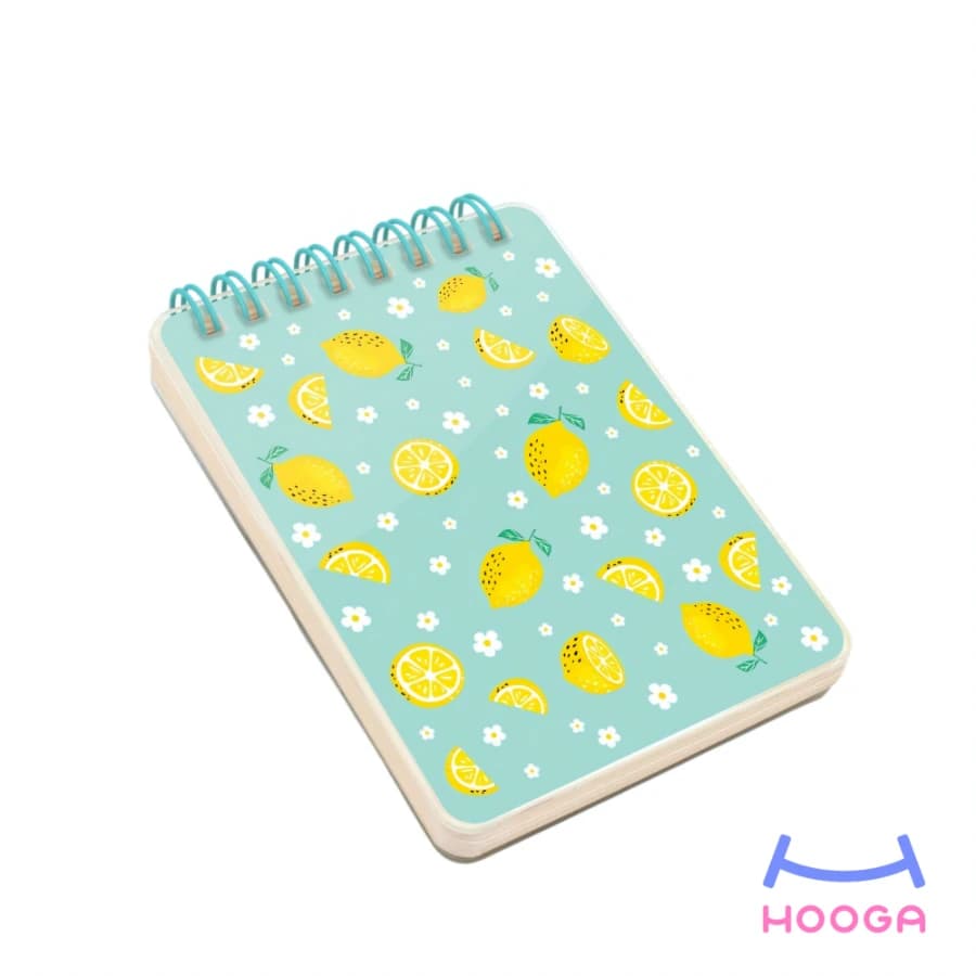 دفترچه یادداشت جلد شیشه‌ای طرح لیمو — تصویر ۳