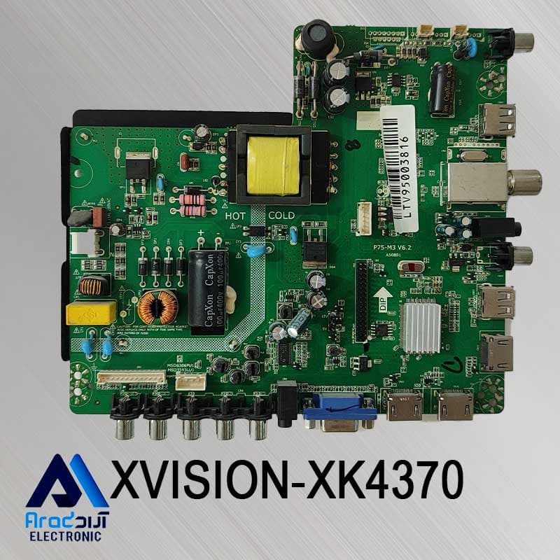 مین برد تلویزیون ایکس ویژن XK4370 — تصویر ۲