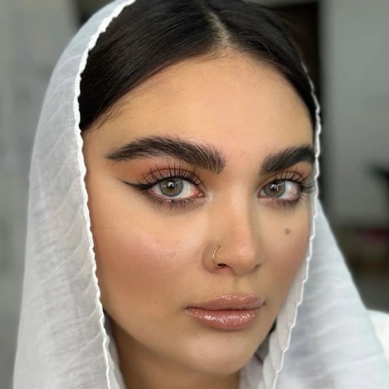 لنز طبی رنگی گلد بلو آیس کالر (Ice Color Gold Blue)