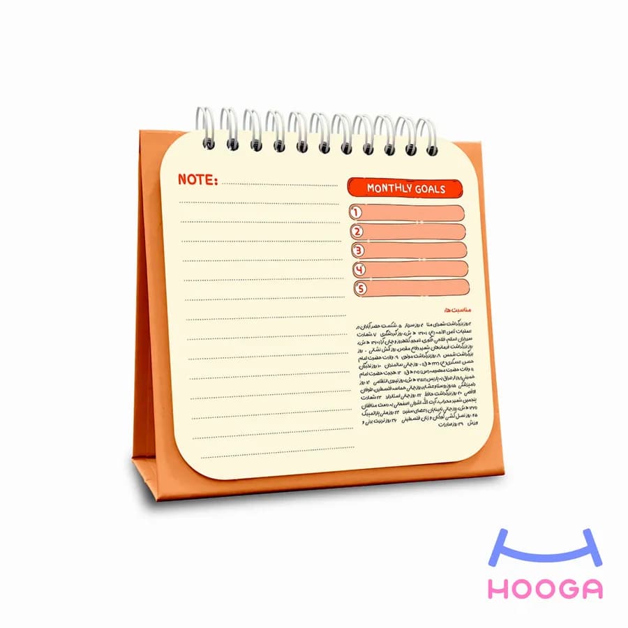 تقویم رومیزی فانتزی 1405 طرح دختر و گربه — تصویر ۳