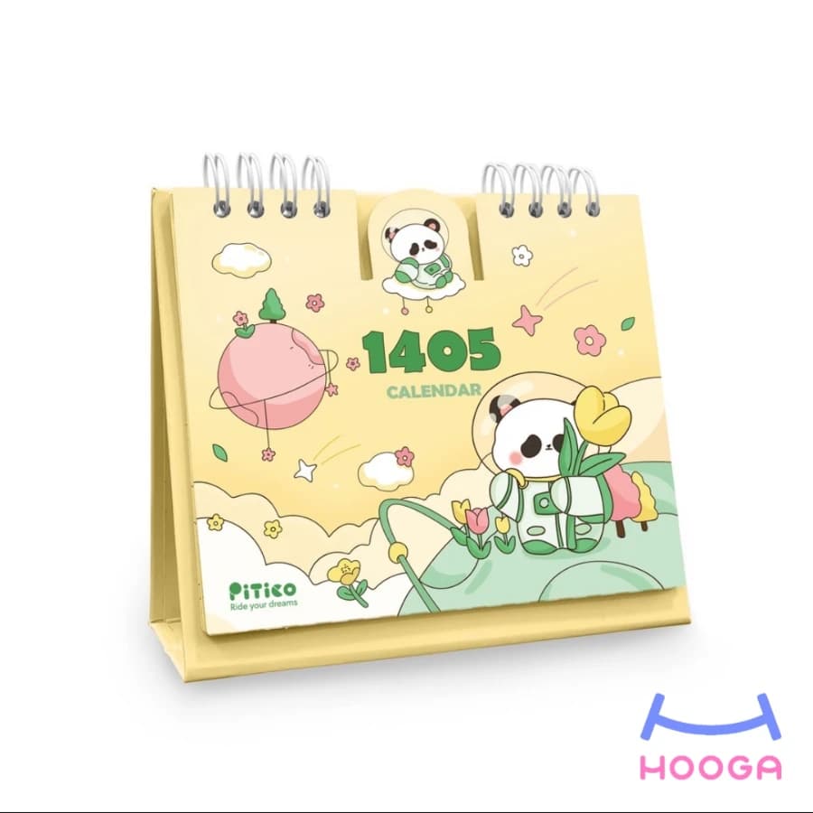تقویم رومیزی فانتزی 1405 طرح پاندا