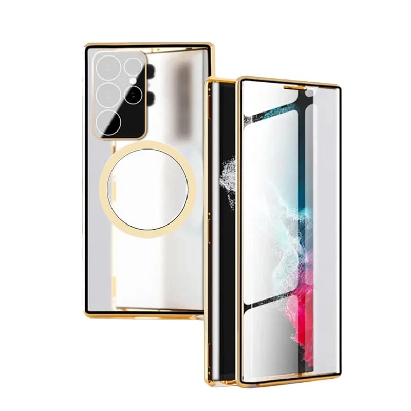 کاور مدل 360Degree Metal Magnetic Magsafe مناسب برای گوشی موبایل سامسونگ Galaxy S24 Ultra
