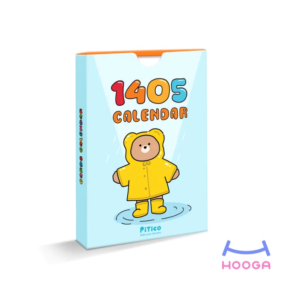 تقویم کارتی 1405 طرح خرس
