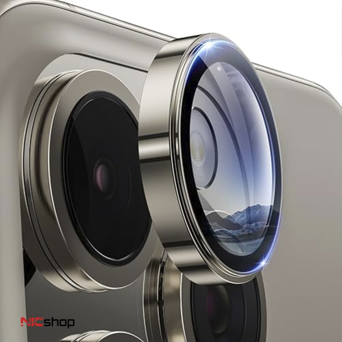 محافظ لنز دوربین مدل رینگی مناسب برای گوشی موبایل اپل iphone 15 pro max — تصویر ۴