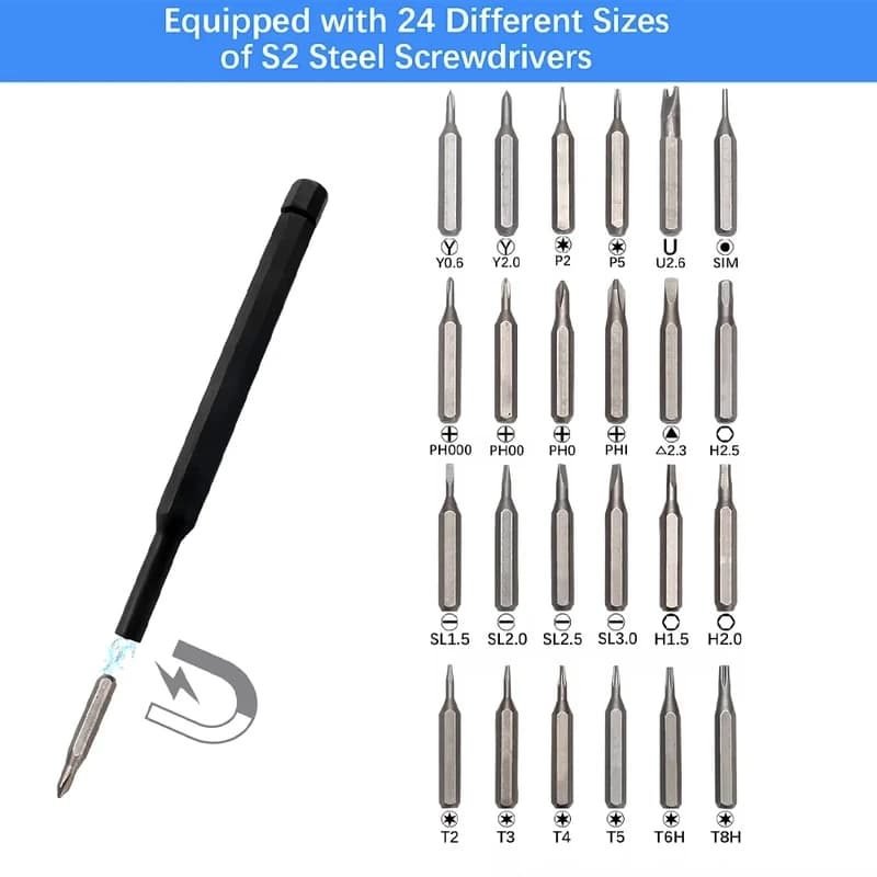 پیچ گوشتی مدل 25in1 Kit بسته 25 عددی — تصویر ۵