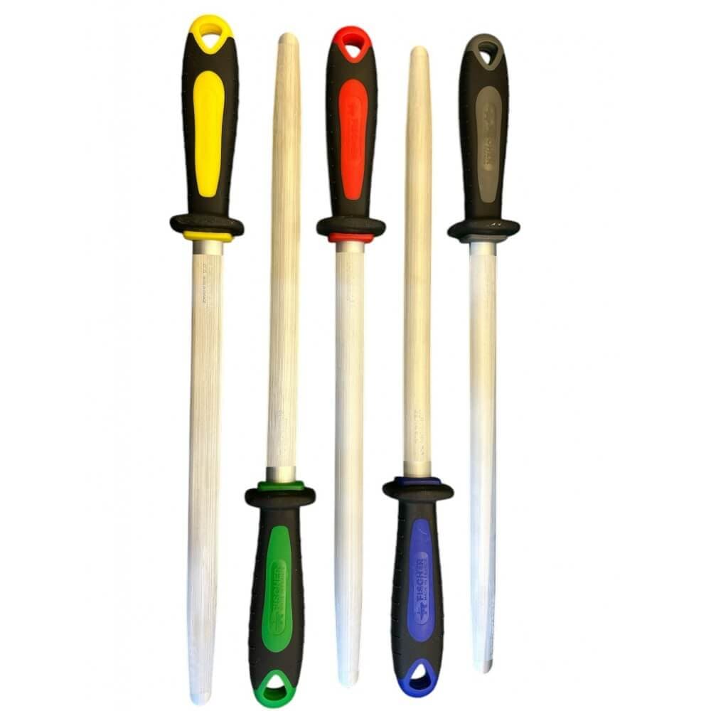 چاقو تیز کن (مصقل) بیضی شکل(بادومی) برند فیشر اصل فرانسه 30 سانتی متری مدل Fischer Bargoin I245N 30cm Oval Fine Sharpening Steel – I245N — تصویر ۷