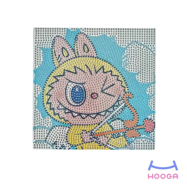 تابلو نقاشی الماسی 20×20 لبوبو طرح 2 — تصویر ۳