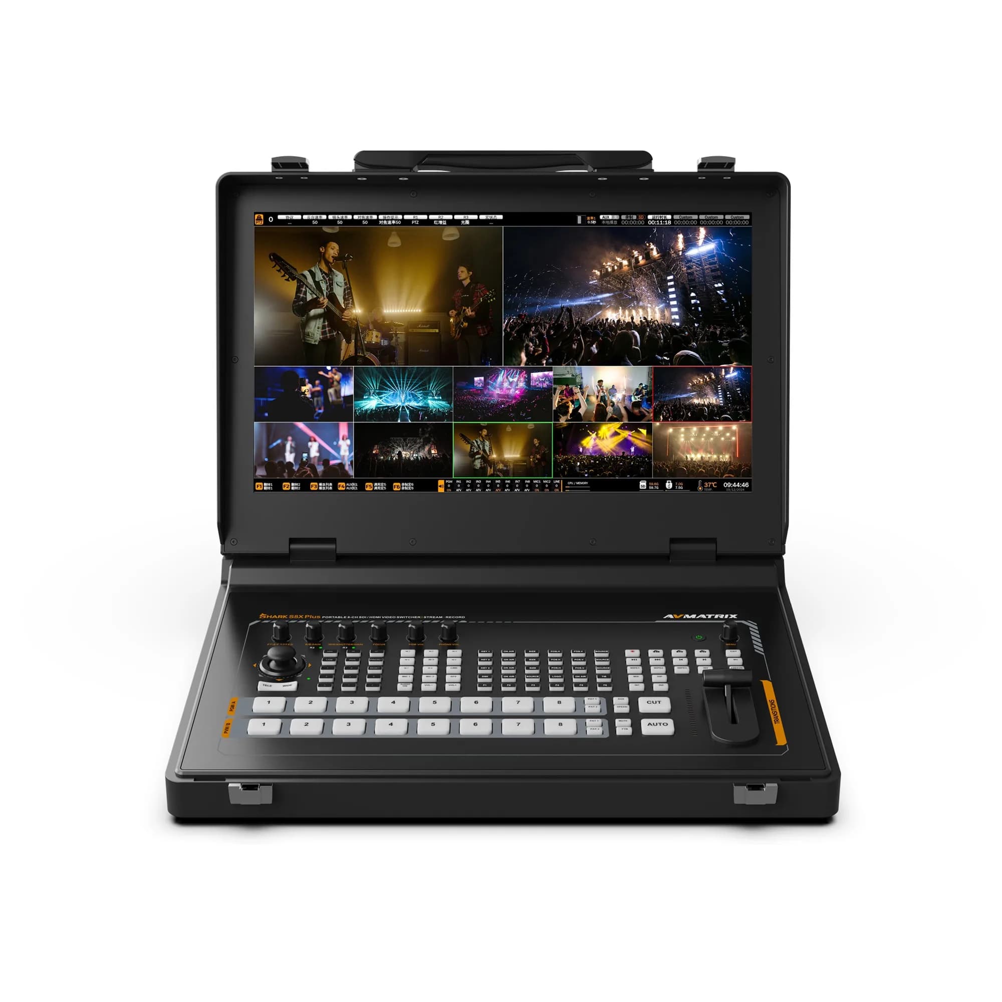 میکسر تصویر پرتابل ۸ کانال AVMATRIX Shark S8X Plus — تصویر ۲