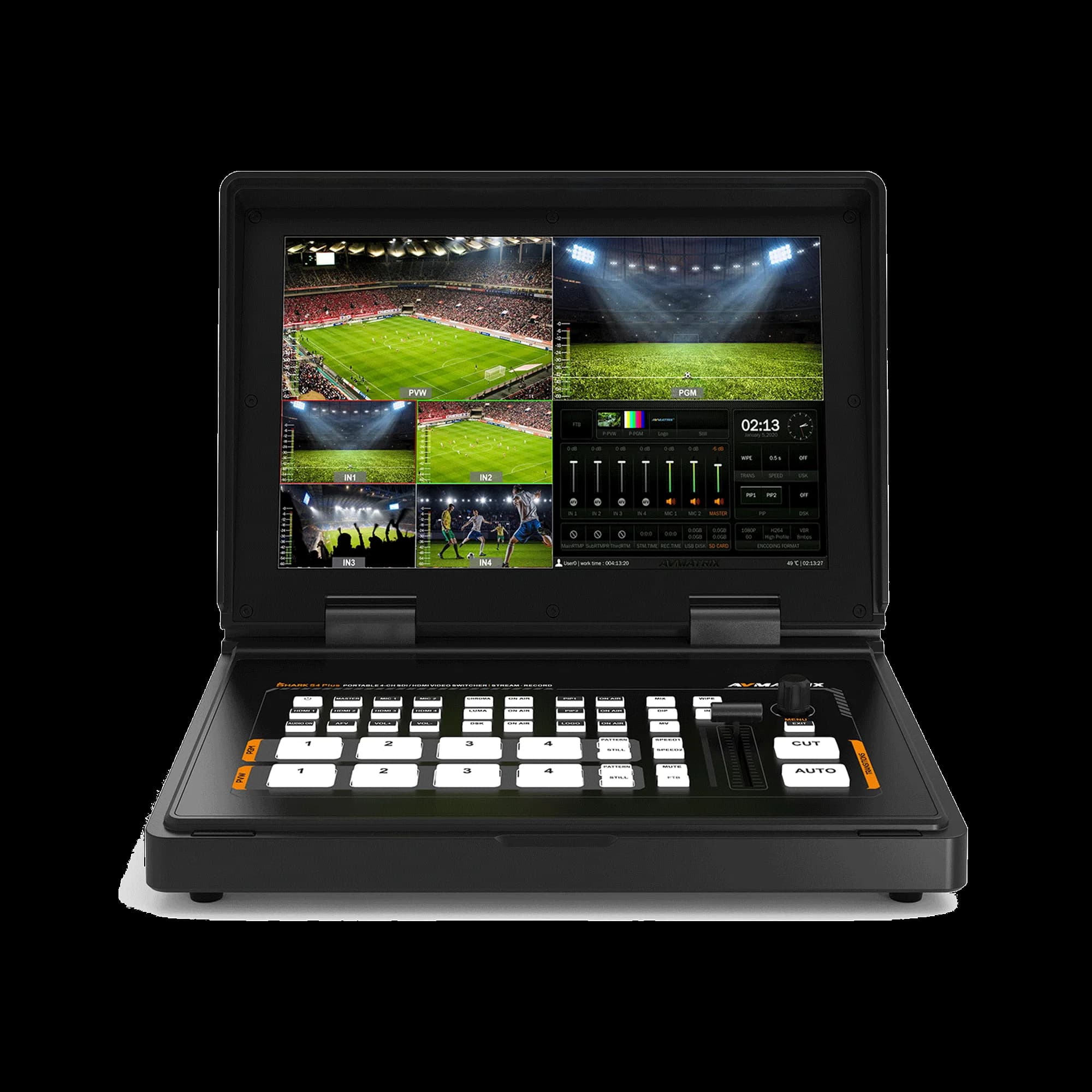 میکسر تصویر پرتابل ۴ کانال AVMATRIX Shark S4 Plus