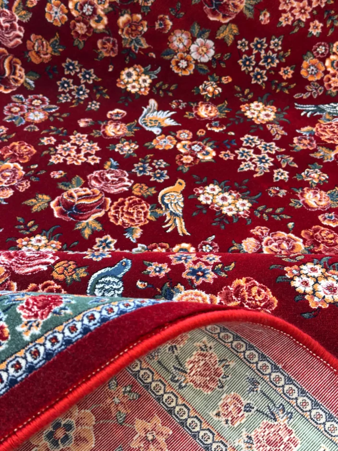 فرش تهران طرح باغ گل لاکی کدlg — تصویر ۶