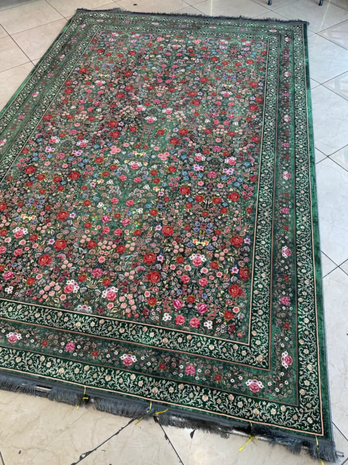 فرش vip نقشه گلمهر سبز کد1179 — تصویر ۶