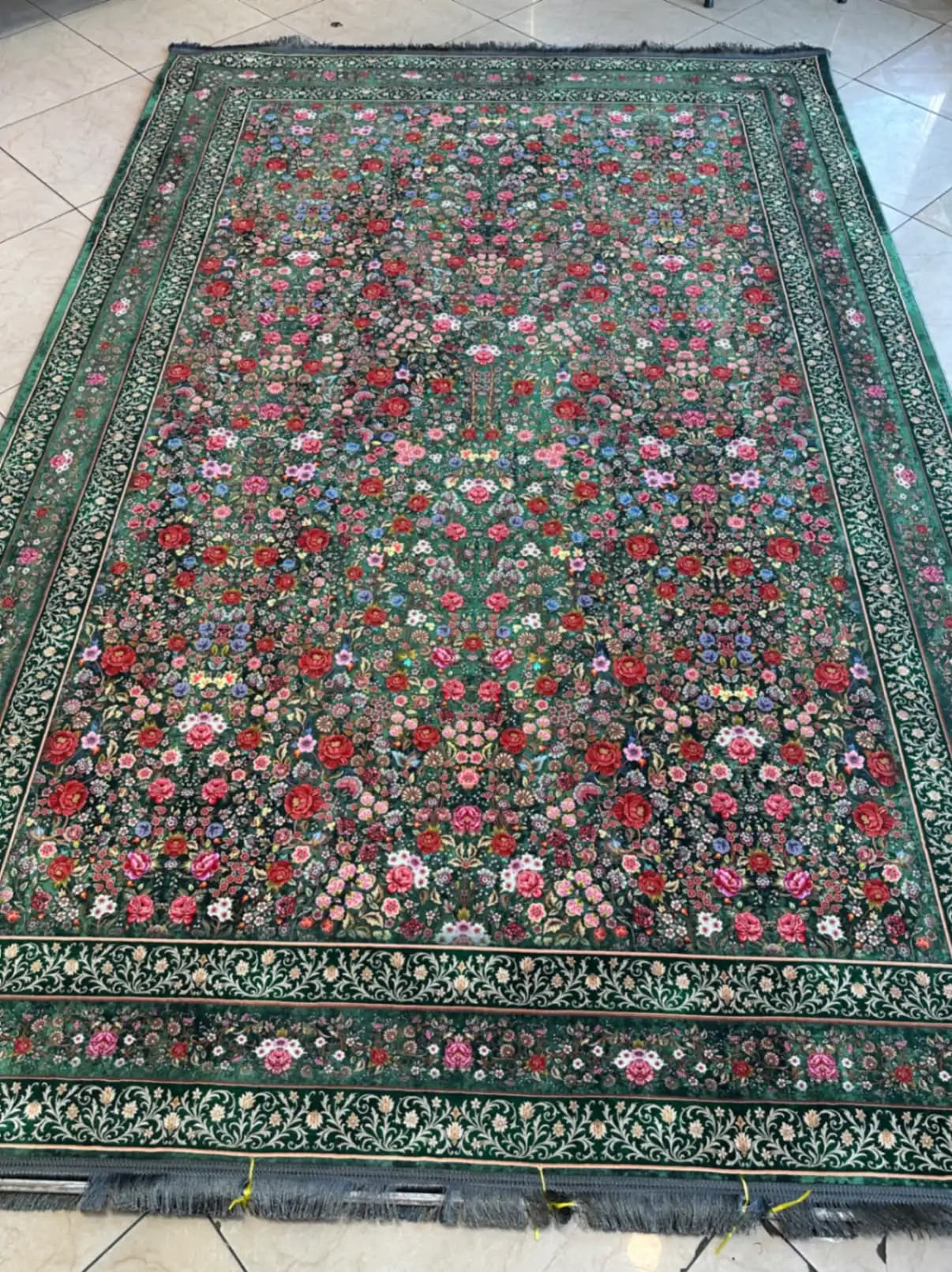 فرش vip نقشه گلمهر سبز کد1179 — تصویر ۳