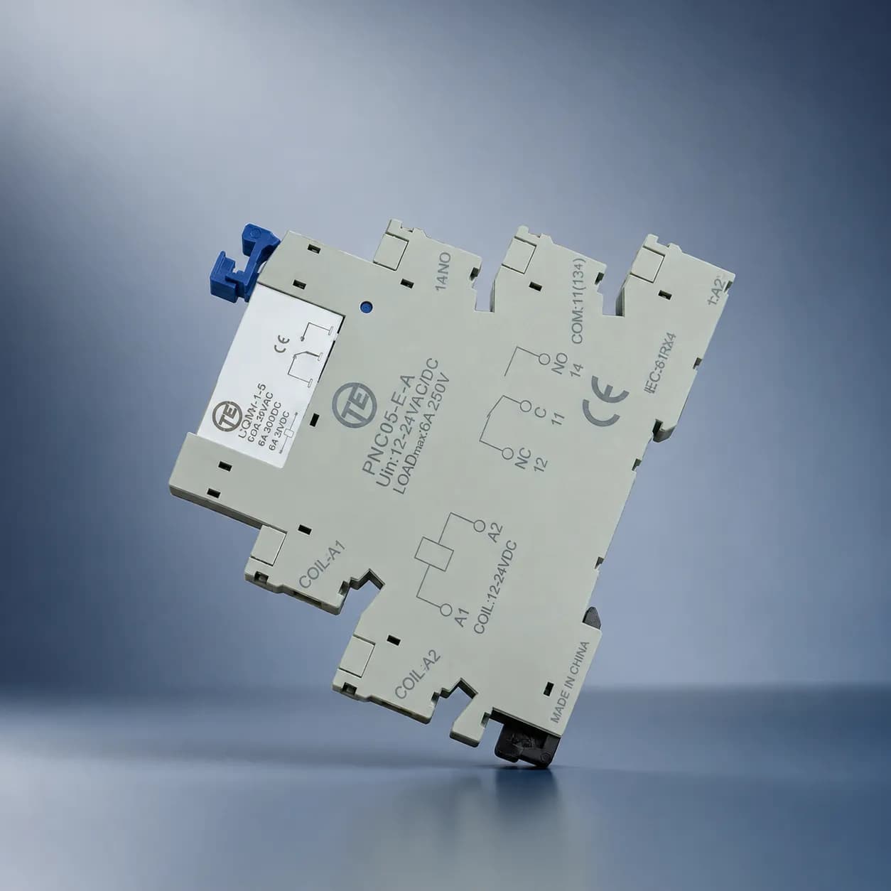 رله سوکت دار 24 DC ولت 6 آمپر Relay Socket TE PNC05-E-A رله همراه با سوکت — تصویر ۵