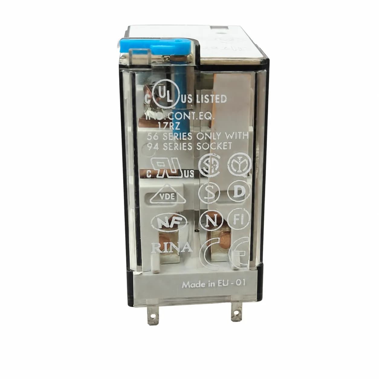 رله فیندر شیشه ای 8 پایه 10 آمپر 24 ولت Finder Relay 55.32.90.24 DC — تصویر ۶