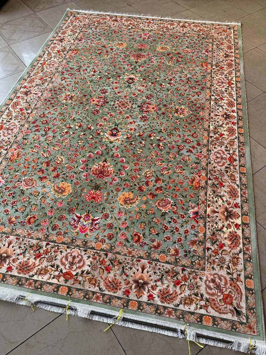 فرش vip نقشه وزیری ماچا کد1156 — تصویر ۱۱