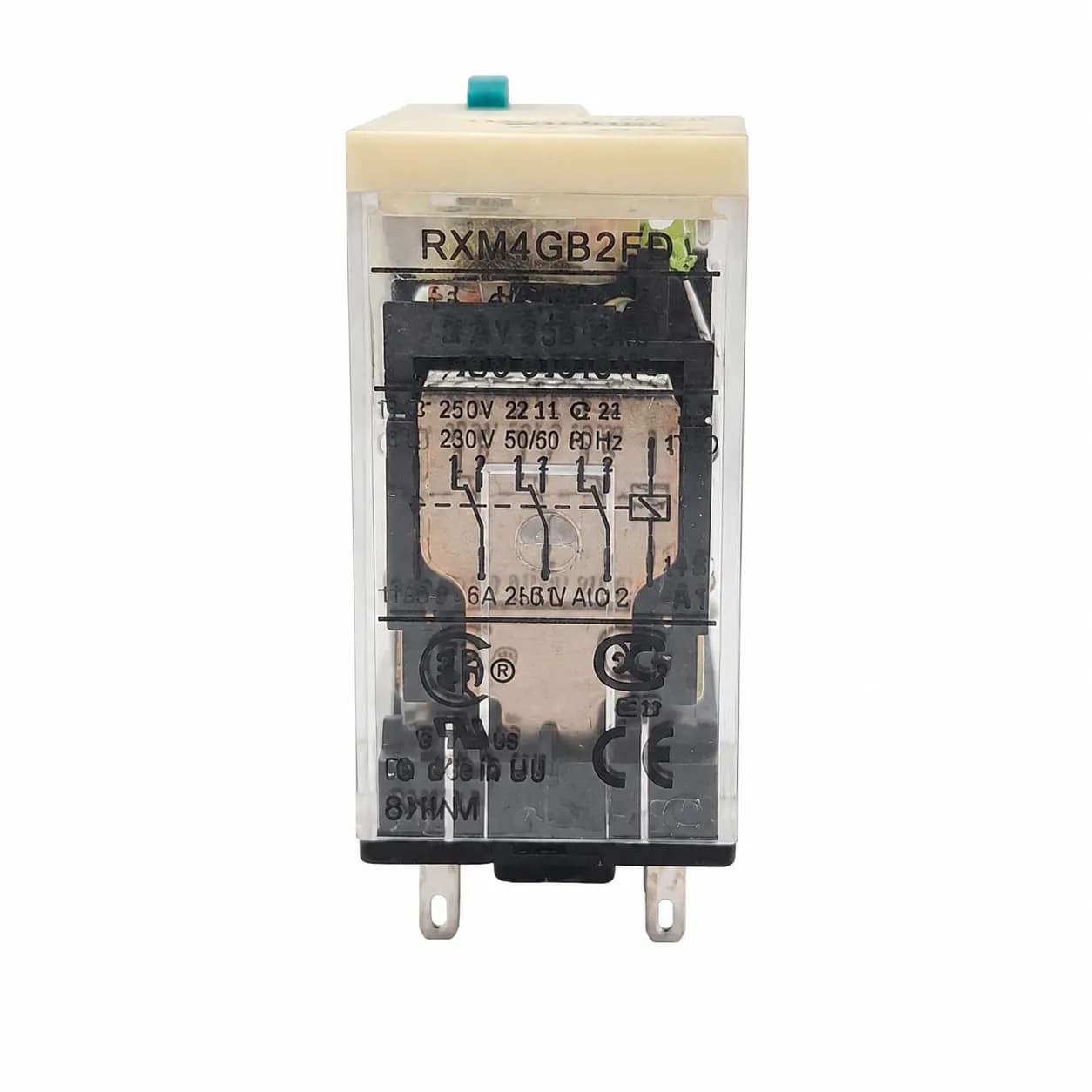 رله اشنایدر شیشه ای 14 پایه 3 آمپر 48 ولت Schneider Relay RXM4GB2ED DC — تصویر ۶