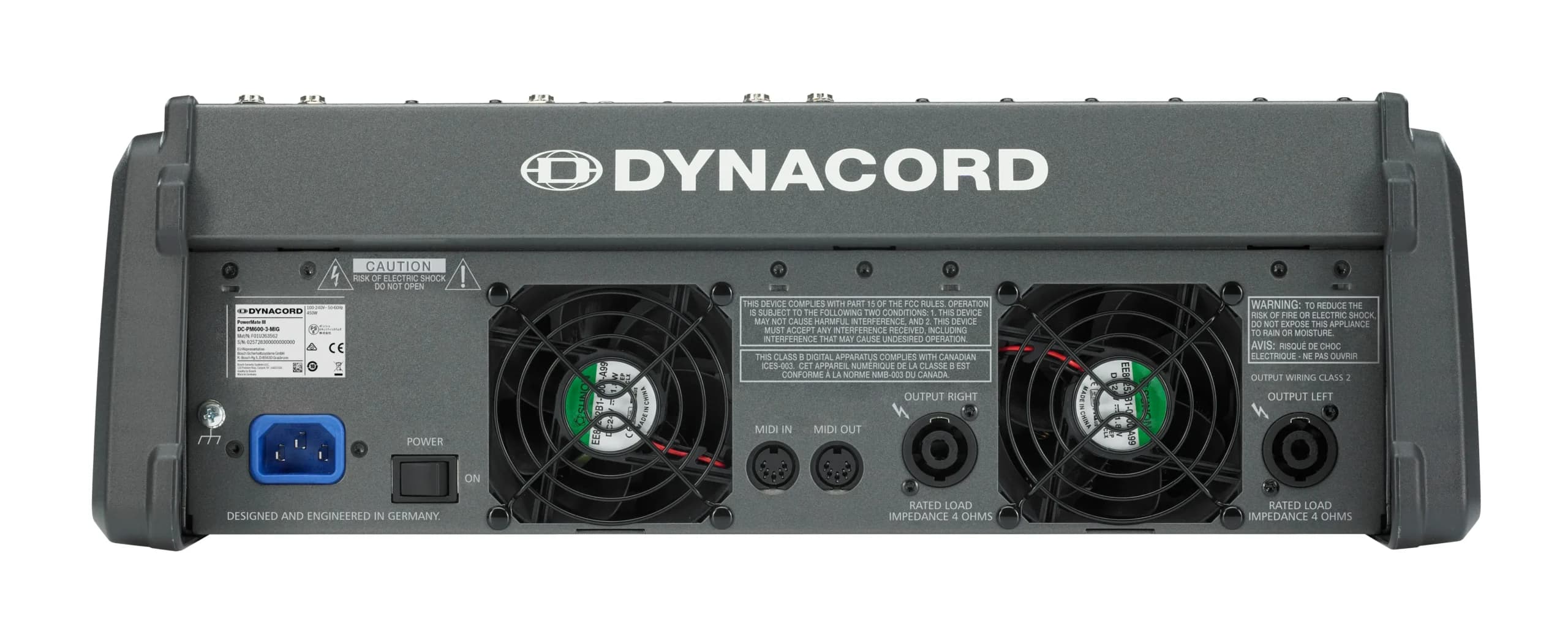 پاور میکسر آنالوگ PM600-3 برند Dynacord گرید 1 — تصویر ۲