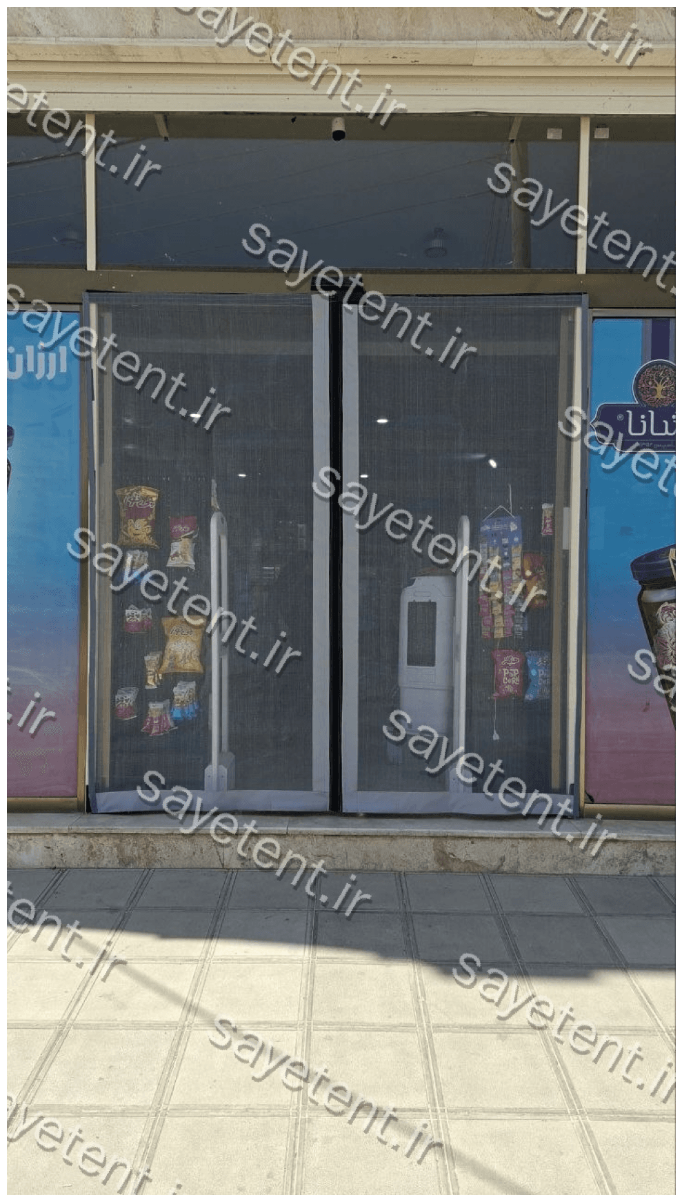 توری مگنتی 280 گرم پلاس سایز 120در ارتفاع دلخواه| ضخیم‌ترین پرده آهنربایی با آهنربای یکسره– سفارشی برای فروشگاه و بالکن