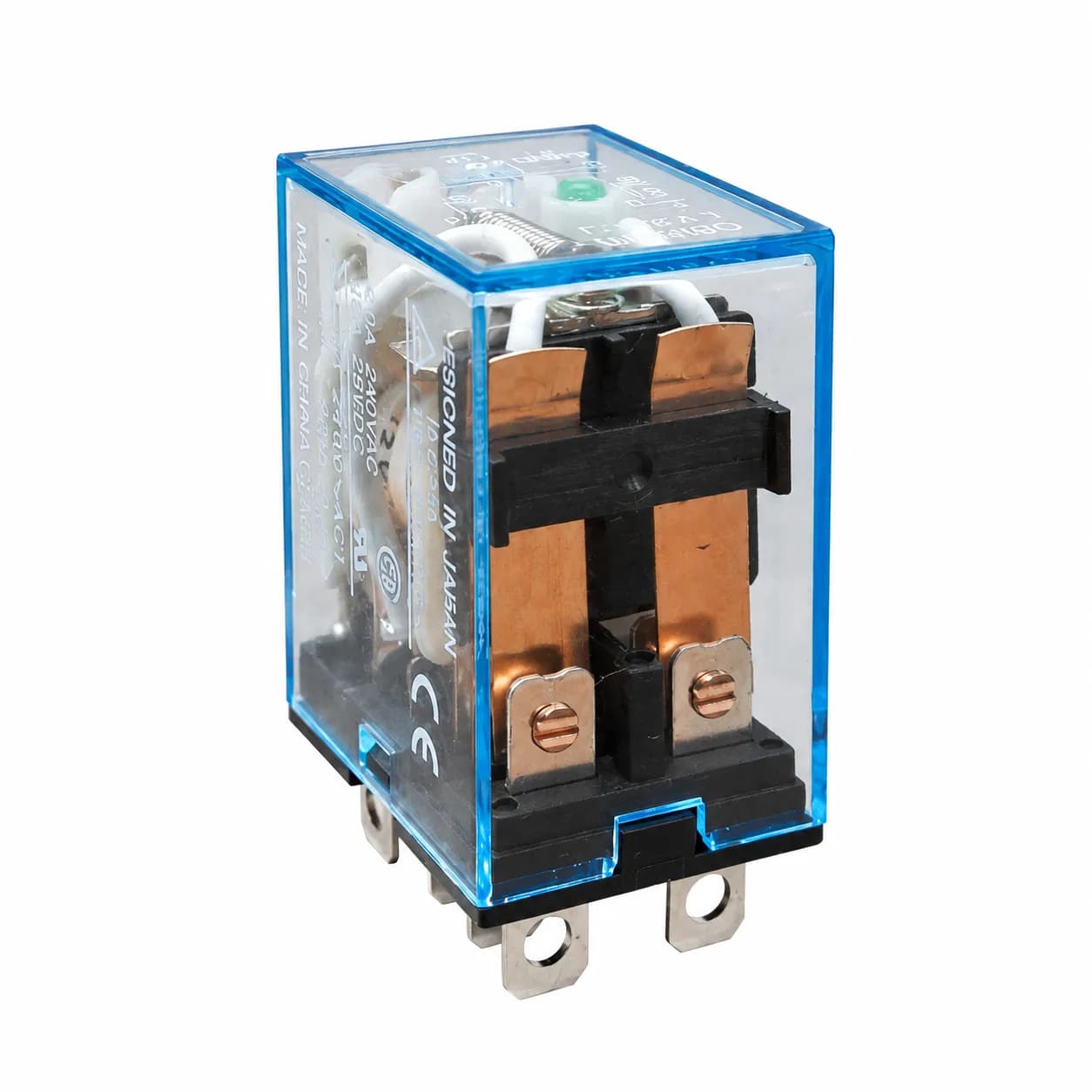 رله امرون شیشه ای 8 پایه 10 آمپر 12 ولت Omron Relay MY3N-J DC