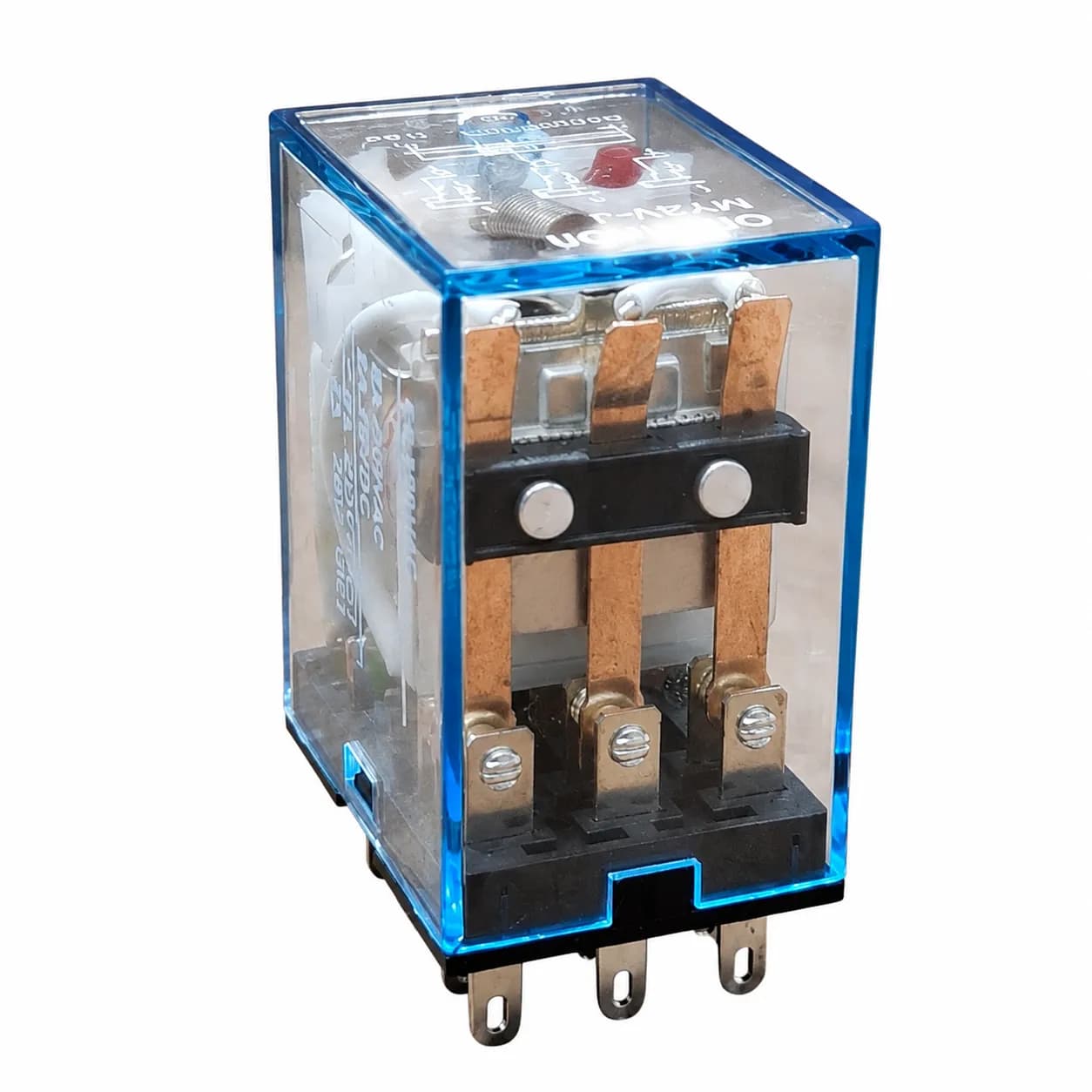 رله امرون شیشه ای 11 پایه 5 آمپر 220 ولت Omron Relay MY3N-J
