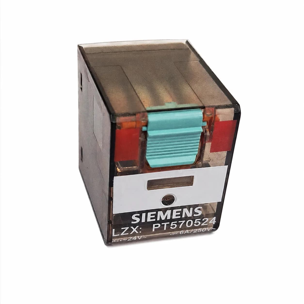 رله شراک شیشه‌ای ۱۴ پایه 24 ولت ۶ آمپر Siemens PT570048 — تصویر ۴