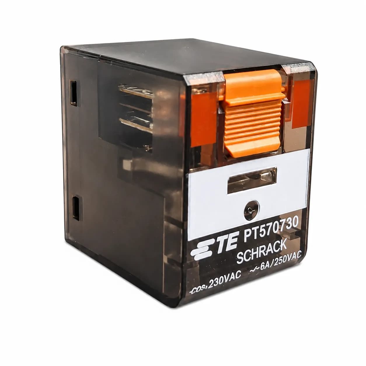 رله شراک شیشه‌ای 14 پایه 230 ولت 6 آمپر Relay Schrack PT570730 — تصویر ۷
