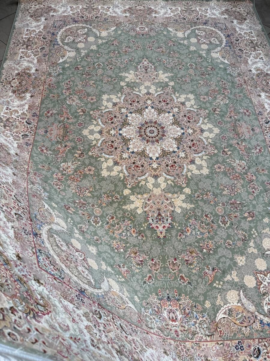 فرش طرح یاقوت سبز کد1500 — تصویر ۷
