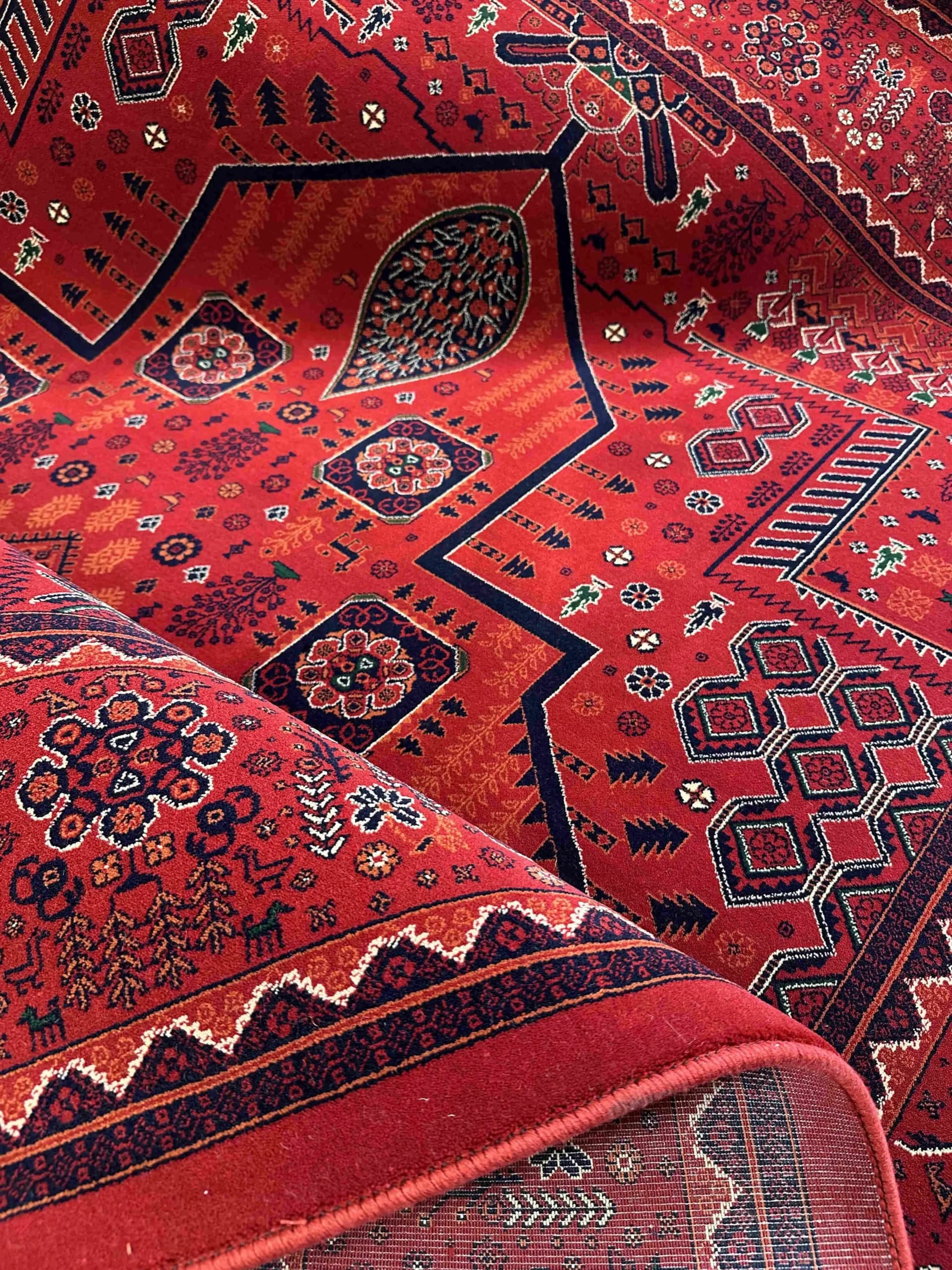فرش طرح درختی 700 شانه کد7050لاکی — تصویر ۱۱