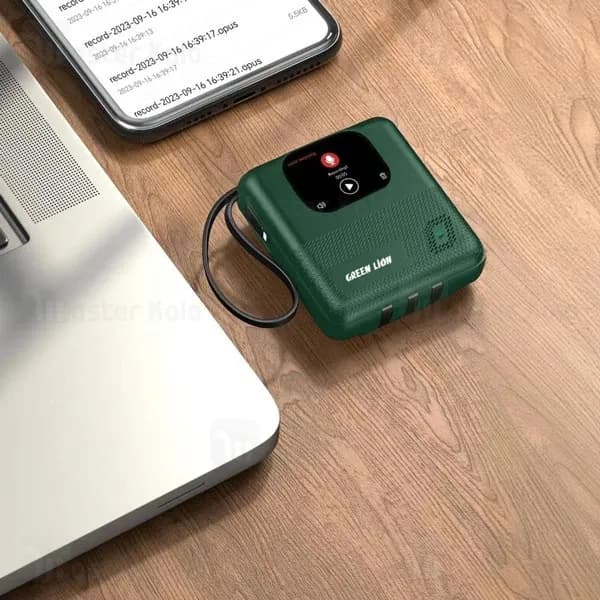 پاوربانک 10000 و اسپیکر بلوتوثی گرین لاین Green Lion Smart Touch Screen توان 20 وات — تصویر ۵